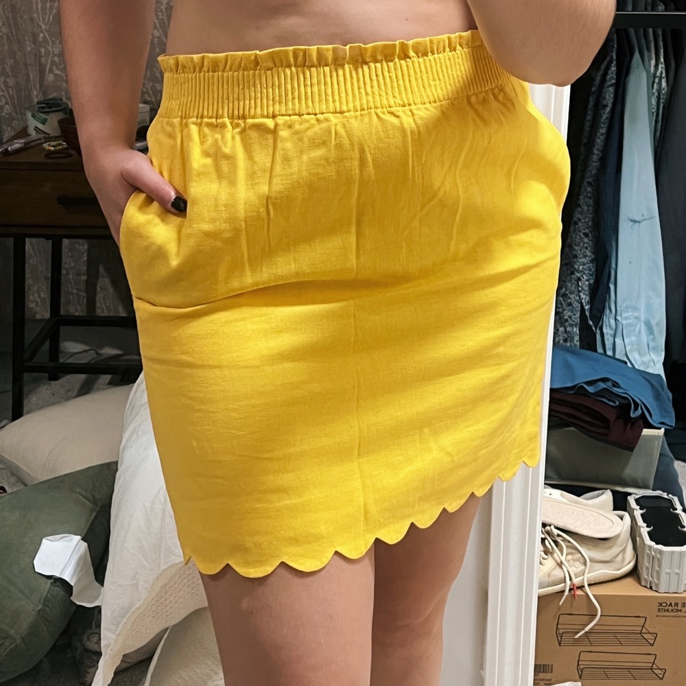 J. Crew | scallop mini skirt